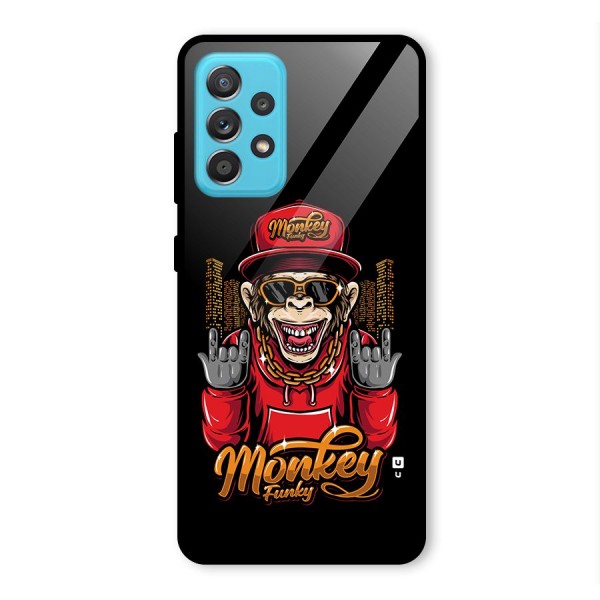 Hunky Funky Monkey Glass Back Case for Galaxy A52