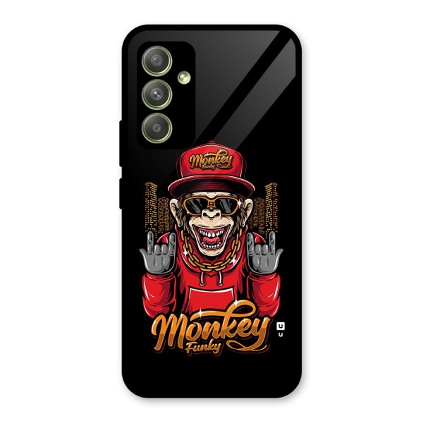 Hunky Funky Monkey Glass Back Case for Galaxy A54