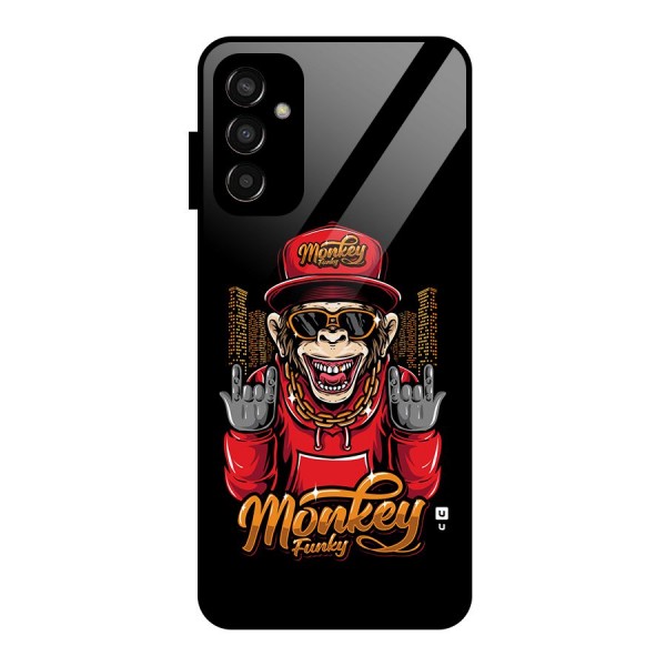 Hunky Funky Monkey Glass Back Case for Galaxy F13