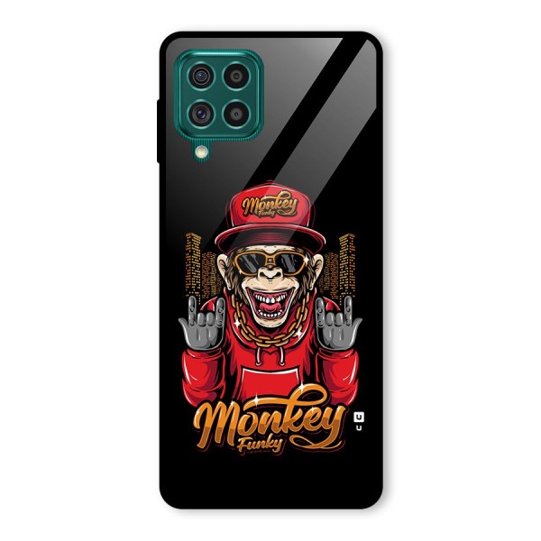 Hunky Funky Monkey Glass Back Case for Galaxy F62