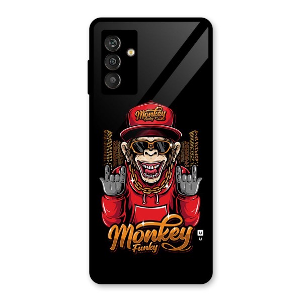 Hunky Funky Monkey Glass Back Case for Galaxy M13