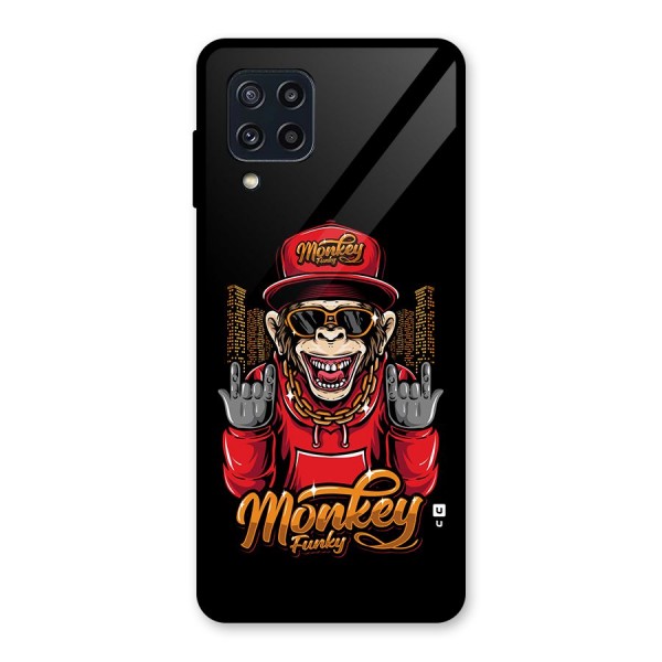 Hunky Funky Monkey Glass Back Case for Galaxy M32