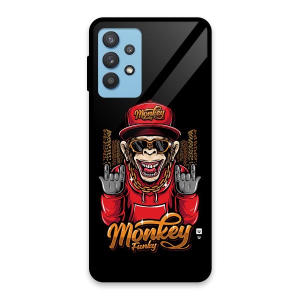 Hunky Funky Monkey Glass Back Case for Galaxy M32 5G