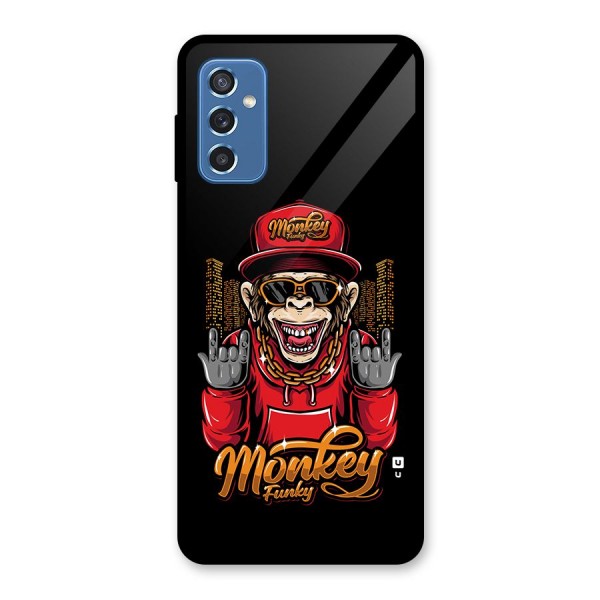 Hunky Funky Monkey Glass Back Case for Galaxy M52 5G