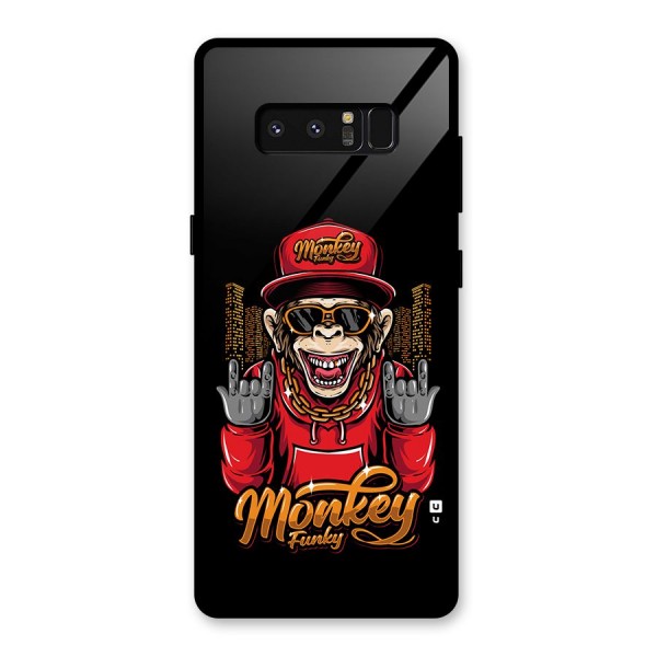 Hunky Funky Monkey Glass Back Case for Galaxy Note 8