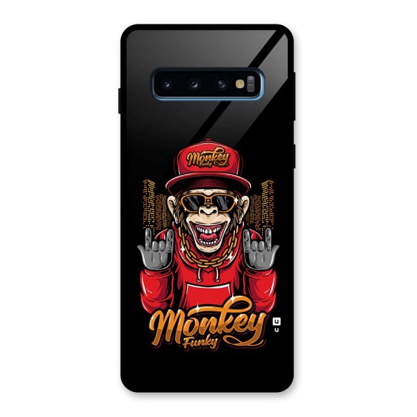 Hunky Funky Monkey Glass Back Case for Galaxy S10