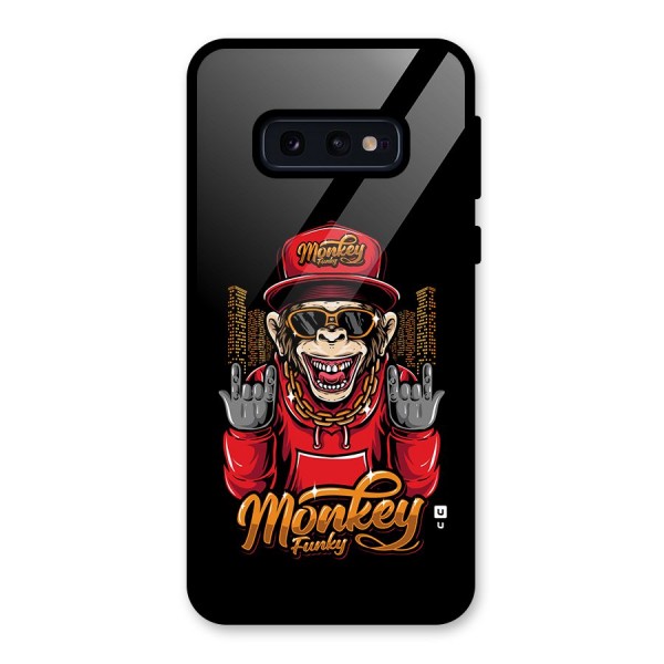 Hunky Funky Monkey Glass Back Case for Galaxy S10e