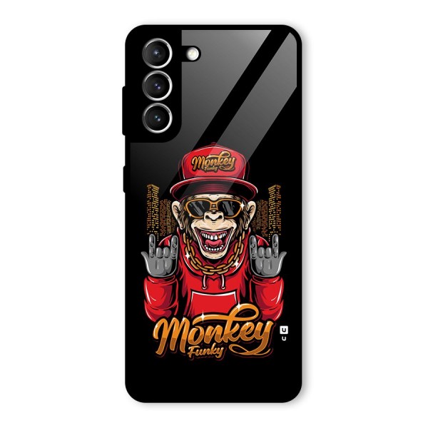 Hunky Funky Monkey Glass Back Case for Galaxy S21 5G