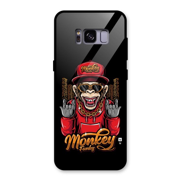 Hunky Funky Monkey Glass Back Case for Galaxy S8