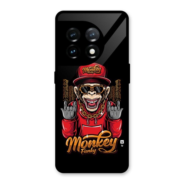 Hunky Funky Monkey Glass Back Case for OnePlus 11