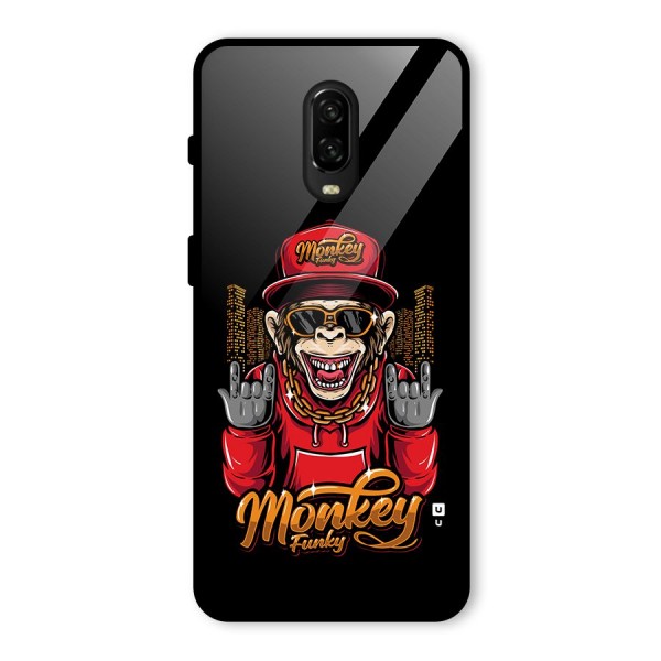 Hunky Funky Monkey Glass Back Case for OnePlus 6T