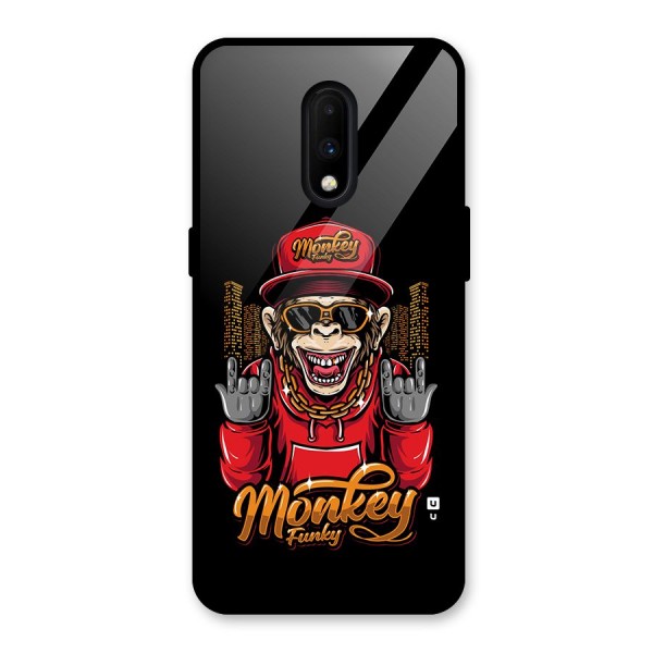 Hunky Funky Monkey Glass Back Case for OnePlus 7