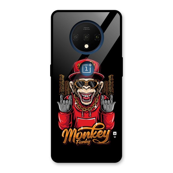 Hunky Funky Monkey Glass Back Case for OnePlus 7T