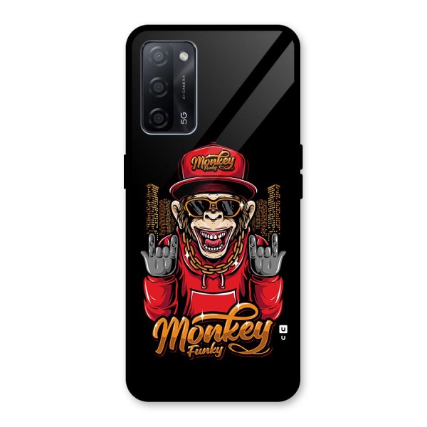 Hunky Funky Monkey Glass Back Case for Oppo A53s 5G