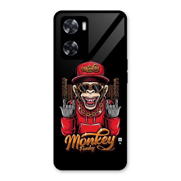 Hunky Funky Monkey Glass Back Case for Oppo A57 2022