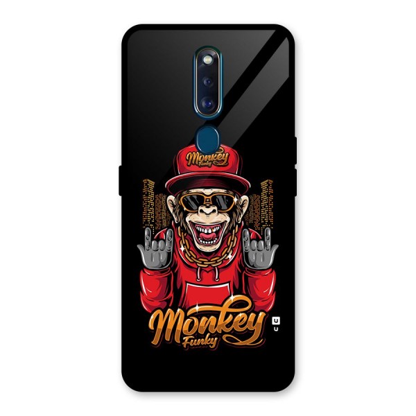 Hunky Funky Monkey Glass Back Case for Oppo F11 Pro