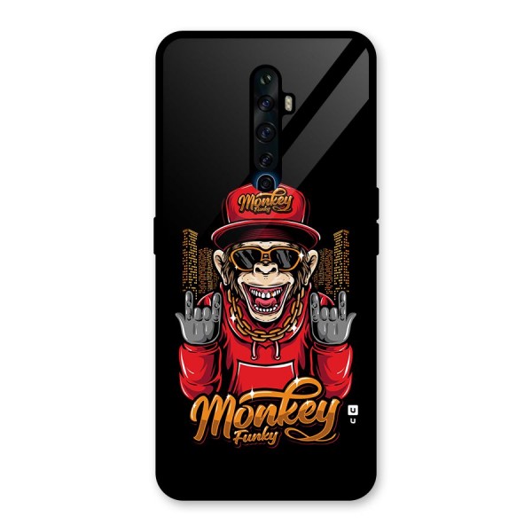 Hunky Funky Monkey Glass Back Case for Oppo Reno2 F