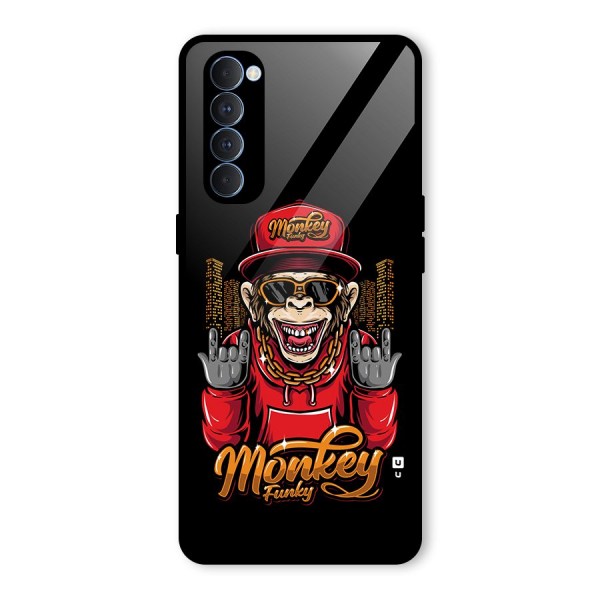 Hunky Funky Monkey Glass Back Case for Oppo Reno4 Pro