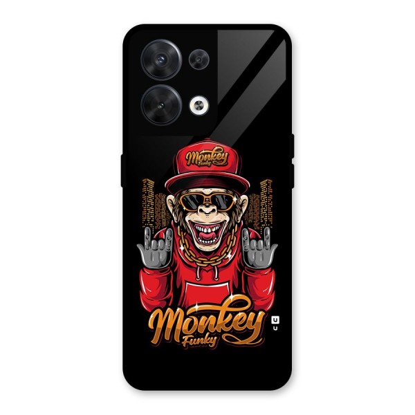 Hunky Funky Monkey Glass Back Case for Oppo Reno8 5G