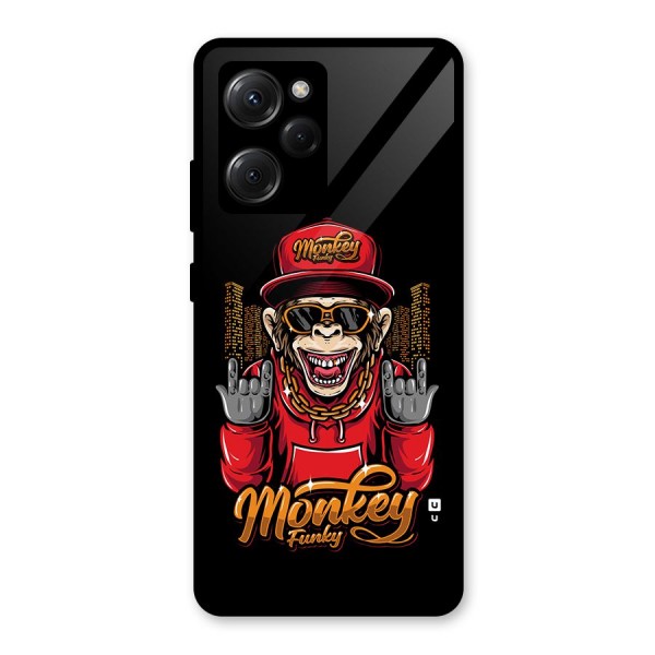 Hunky Funky Monkey Glass Back Case for Poco X5 Pro