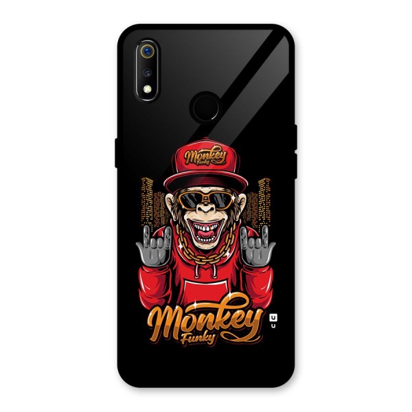 Hunky Funky Monkey Glass Back Case for Realme 3