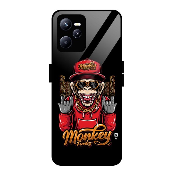 Hunky Funky Monkey Glass Back Case for Realme C35