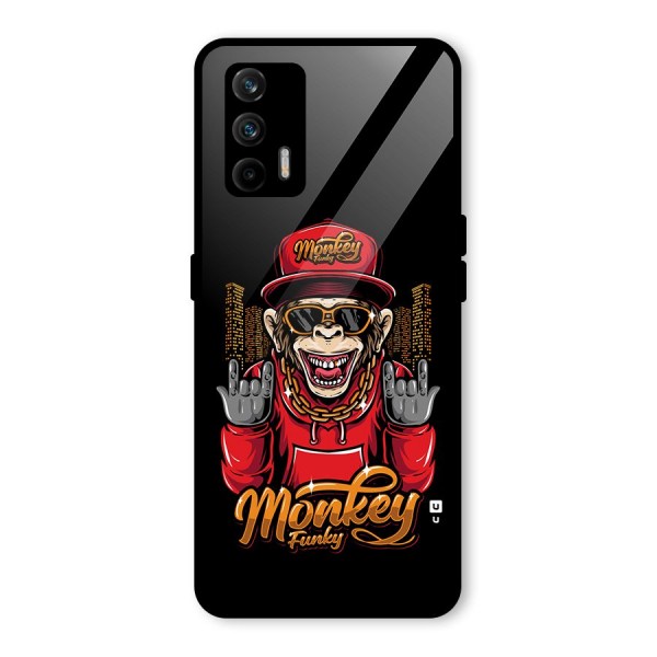 Hunky Funky Monkey Glass Back Case for Realme X7 Max