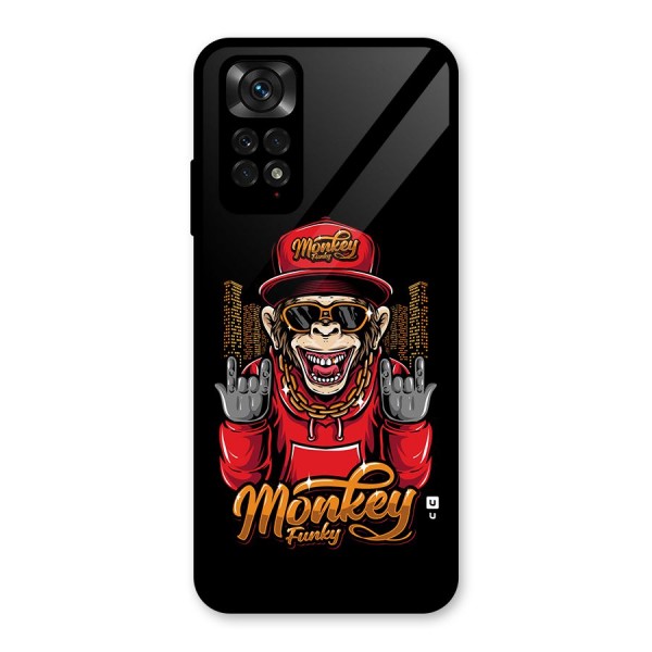 Hunky Funky Monkey Glass Back Case for Redmi Note 11S