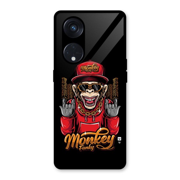 Hunky Funky Monkey Glass Back Case for Reno8 T 5G