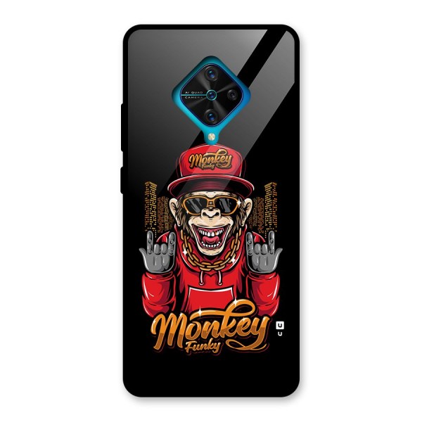 Hunky Funky Monkey Glass Back Case for Vivo S1 Pro