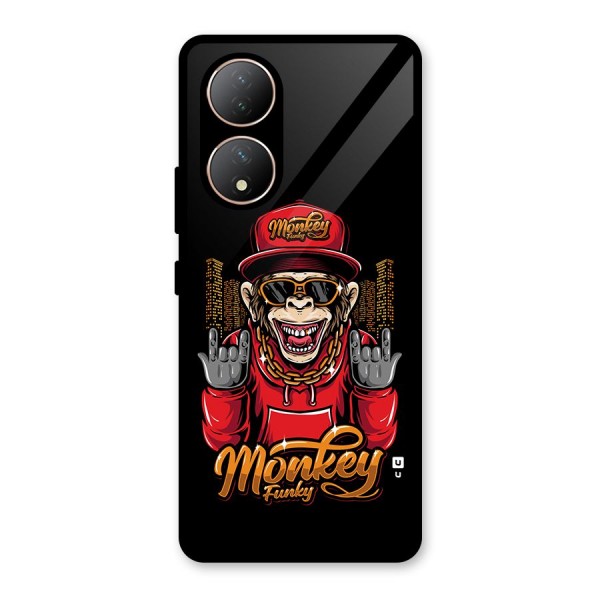 Hunky Funky Monkey Glass Back Case for Vivo T2