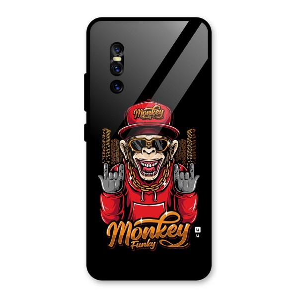 Hunky Funky Monkey Glass Back Case for Vivo V15 Pro