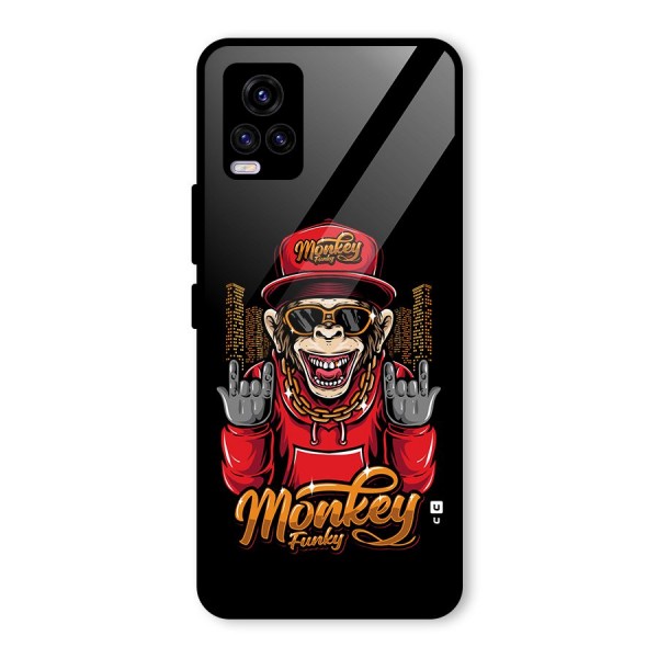 Hunky Funky Monkey Glass Back Case for Vivo V20