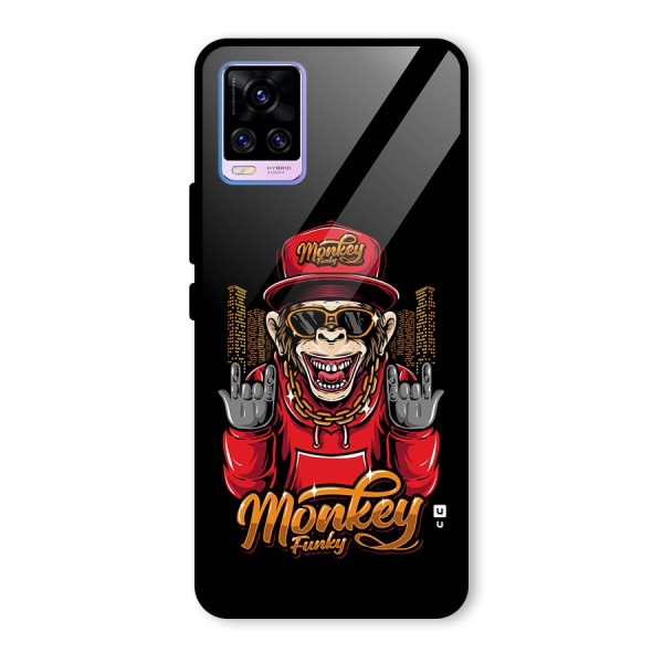 Hunky Funky Monkey Glass Back Case for Vivo V20 Pro