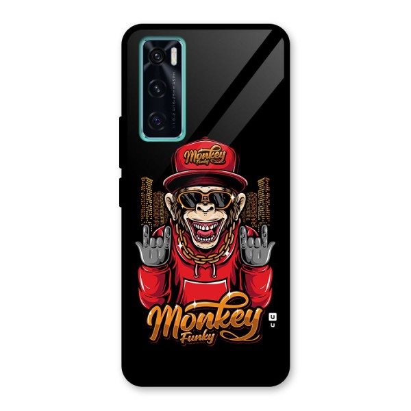 Hunky Funky Monkey Glass Back Case for Vivo V20 SE