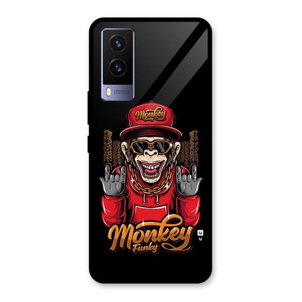 Hunky Funky Monkey Glass Back Case for Vivo V21e 5G