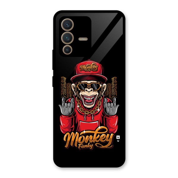 Hunky Funky Monkey Glass Back Case for Vivo V23 5G