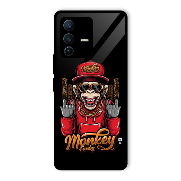 Hunky Funky Monkey Glass Back Case for Vivo V23 Pro