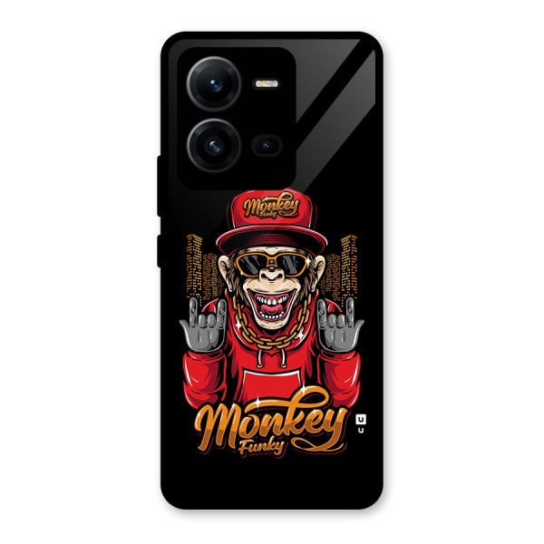 Hunky Funky Monkey Glass Back Case for Vivo V25