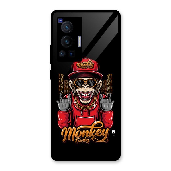 Hunky Funky Monkey Glass Back Case for Vivo X70 Pro