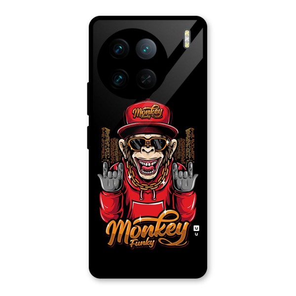 Hunky Funky Monkey Glass Back Case for Vivo X90 Pro