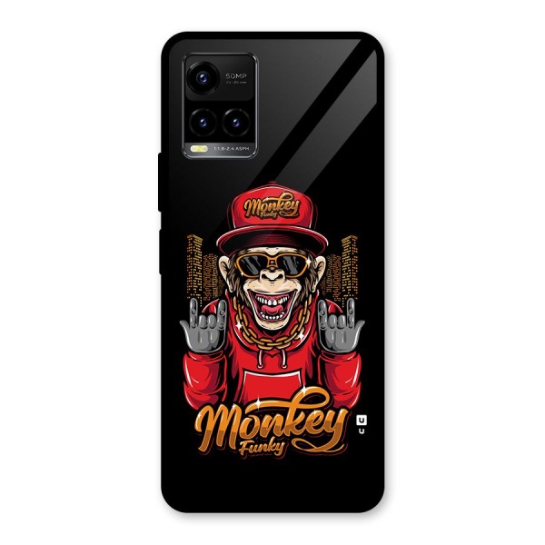 Hunky Funky Monkey Glass Back Case for Vivo Y21A