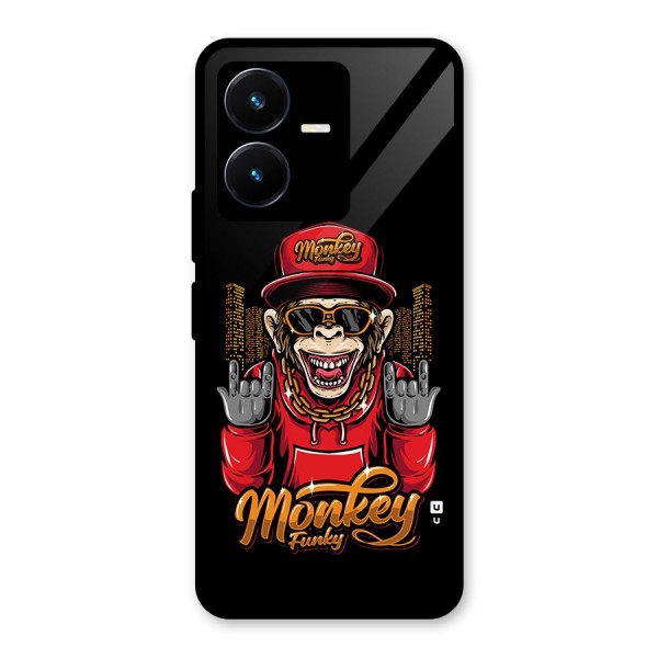 Hunky Funky Monkey Glass Back Case for Vivo Y22