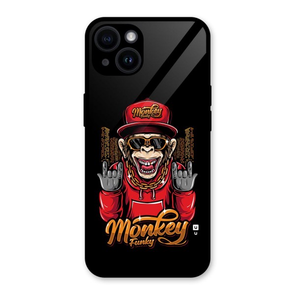 Hunky Funky Monkey Glass Back Case for iPhone 14