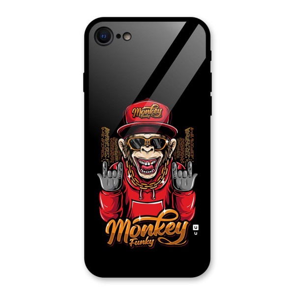 Hunky Funky Monkey Glass Back Case for iPhone 8