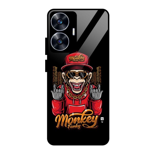 Hunky Funky Monkey Glass Back Case for realme C55