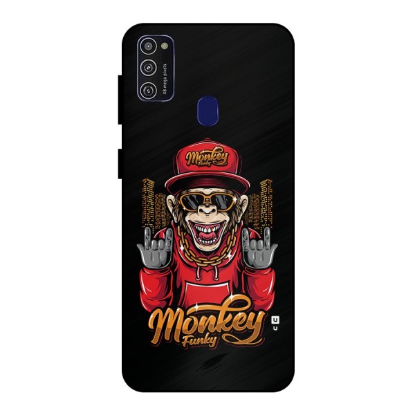 Hunky Funky Monkey Metal Back Case for Galaxy M21