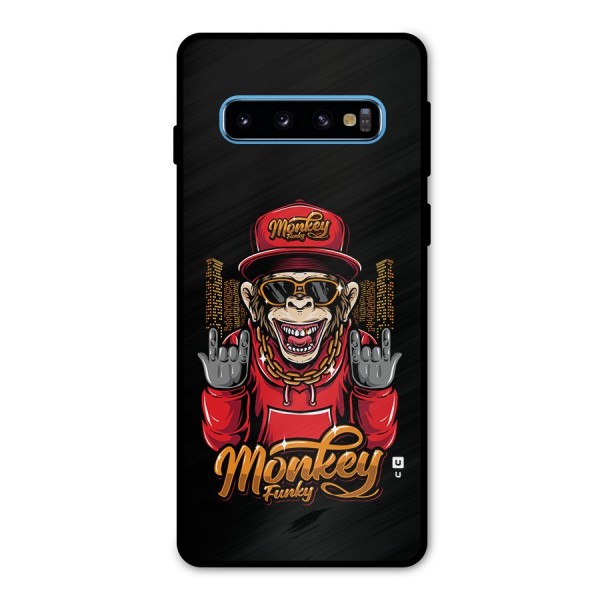 Hunky Funky Monkey Metal Back Case for Galaxy S10