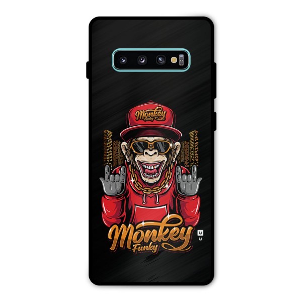 Hunky Funky Monkey Metal Back Case for Galaxy S10 Plus