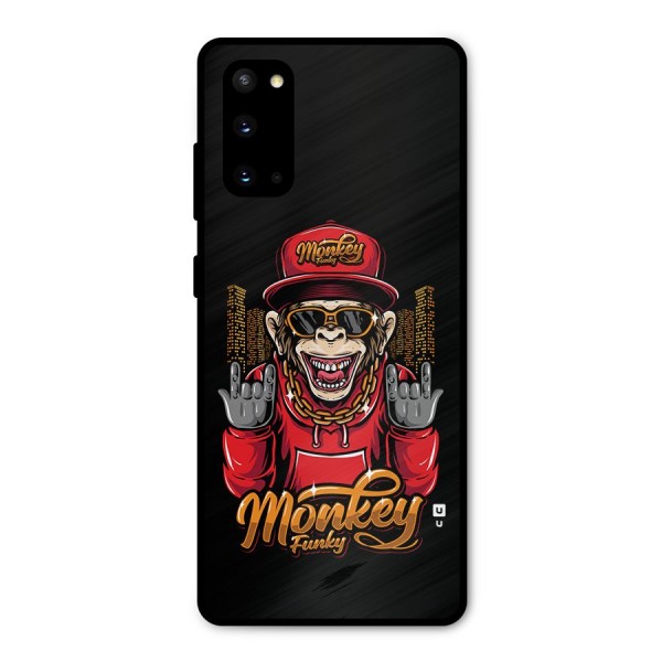 Hunky Funky Monkey Metal Back Case for Galaxy S20